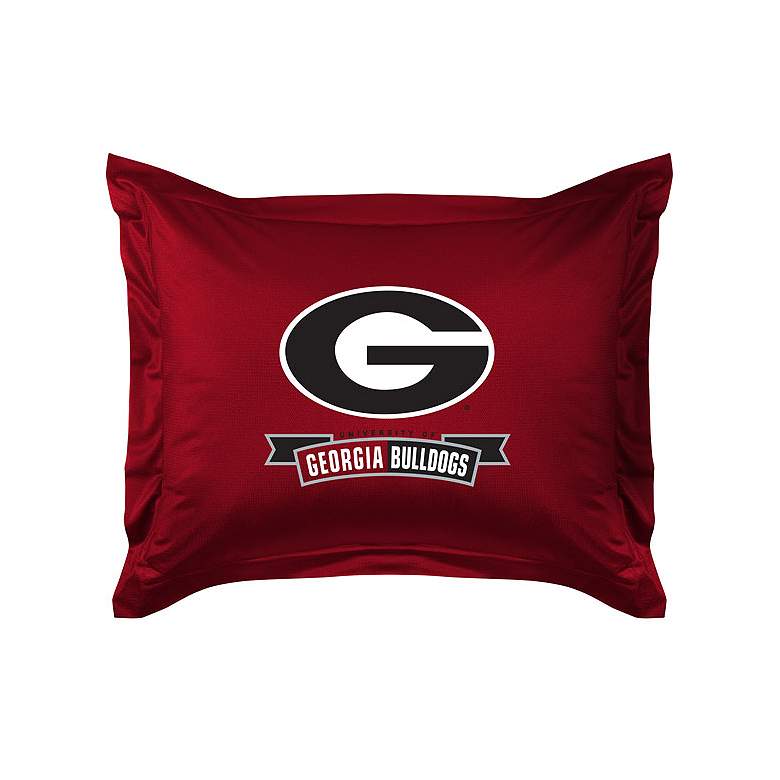 Image 1 NCAA Georgia Bulldogs Locker Room Pillow Sham