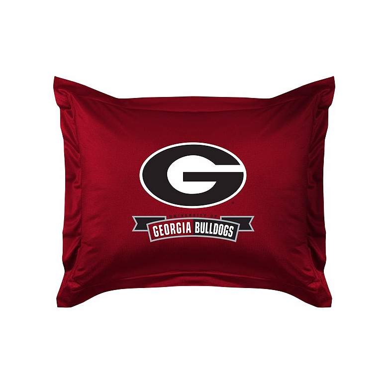 Image 1 NCAA Georgia Bulldogs Sidelines Pillow Sham