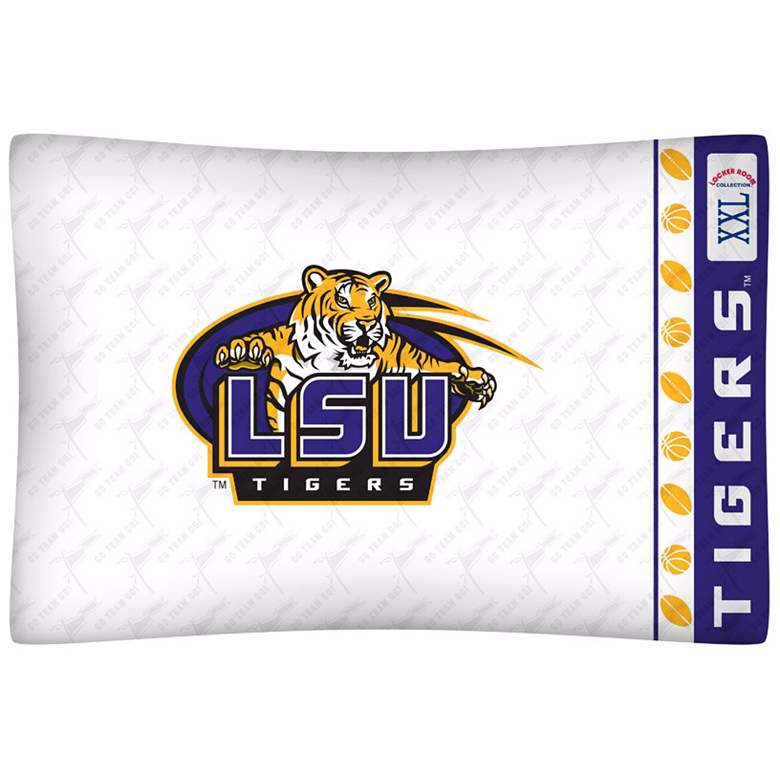 Image 1 NCAA Louisiana State Tigers Micro Fiber Pillow Case