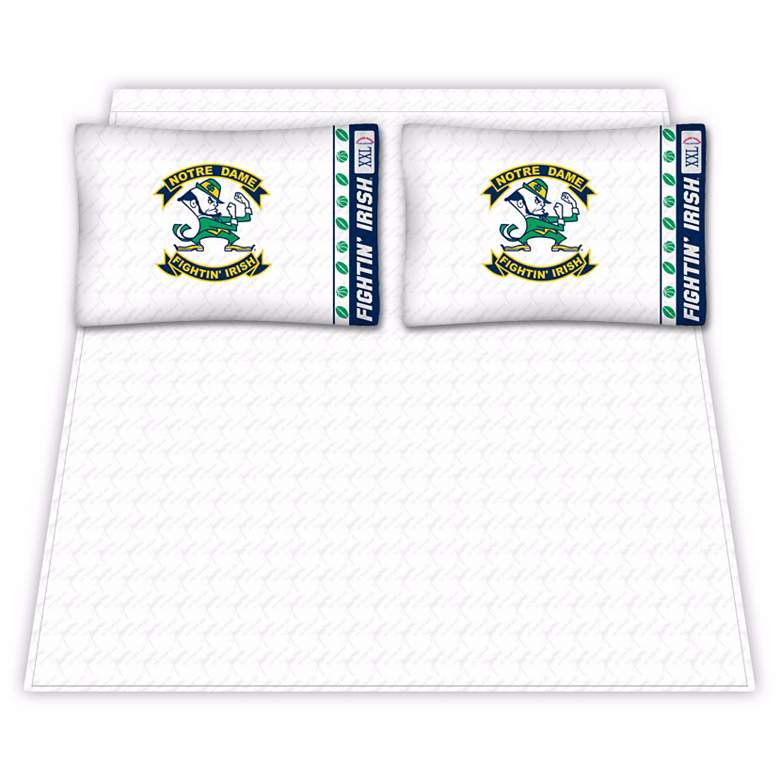 Image 1 NCAA Notre Dame Fighting Irish Micro Fiber Full Sheet Set