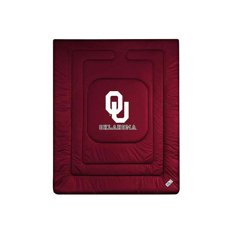 Image 1 NCAA Oklahoma Sooners Locker Room Queen Comforter
