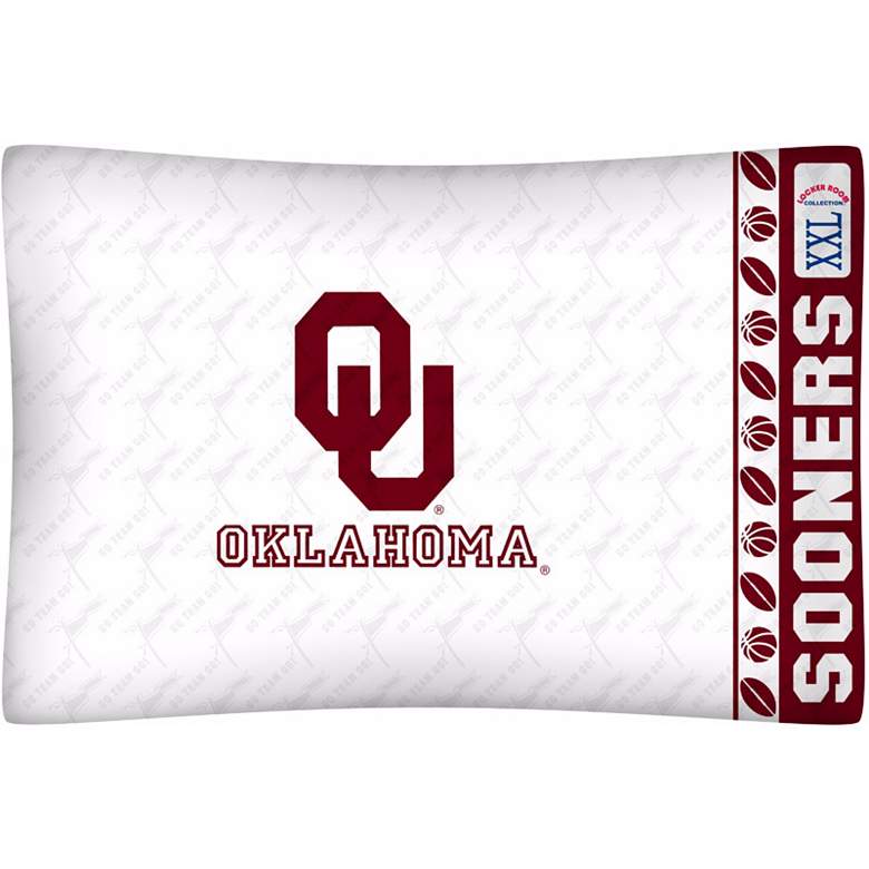 Image 1 NCAA Oklahoma Sooners Micro Fiber Pillow Case