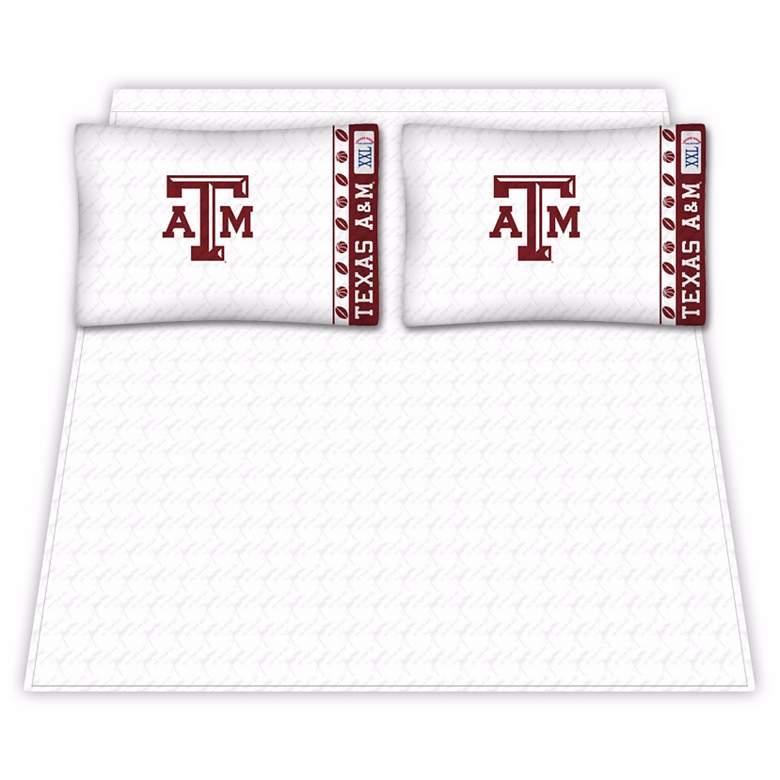 Image 1 NCAA Texas A&M Aggies Micro Fiber Full Sheet Set
