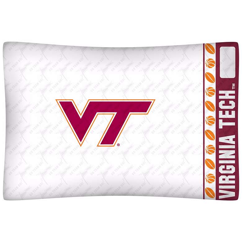 Image 1 NCAA Virginia Tech Hokies Micro Fiber Pillow Case