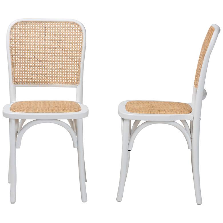 Image 7 Neah Natural Rattan Stackable Dining Chairs Set of 2 more views
