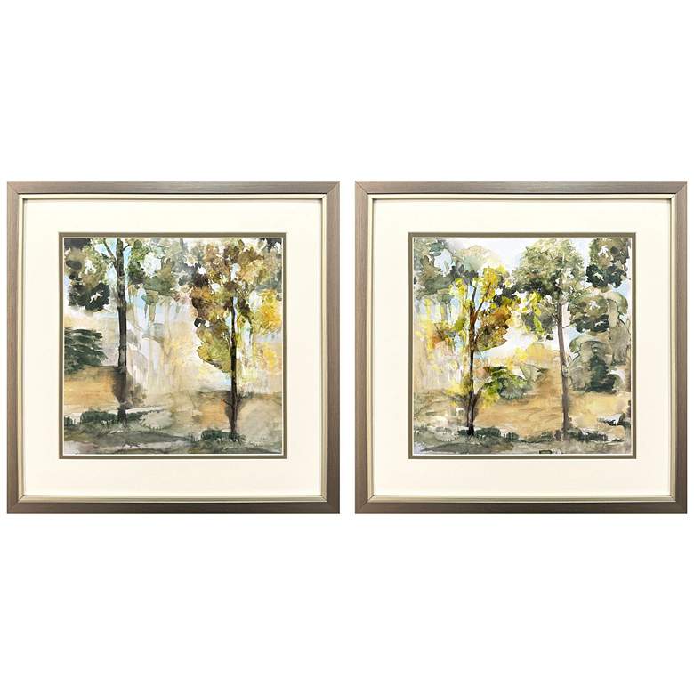 Image 1 Nearing Autumn 17"W x 17"H Framed Art Set of 2