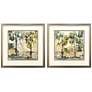 1_Nearing Autumn 17"W x 17"H Framed Art Set of 2