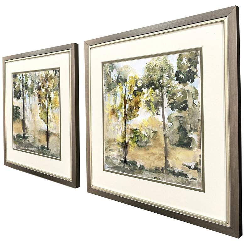 Image 2 Nearing Autumn 17"W x 17"H Framed Art Set of 2 more views