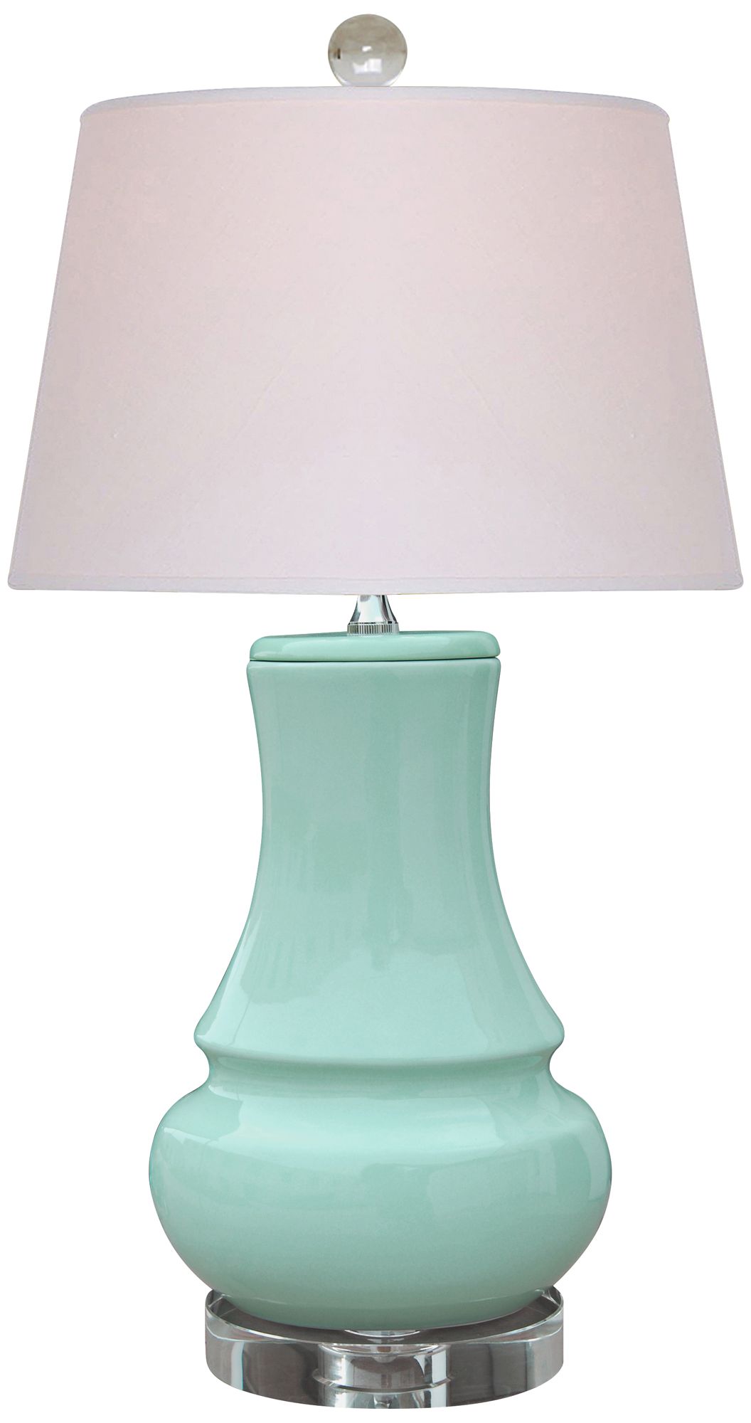 spa blue table lamp