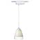 Nebbia White Glass Tech LED Track Pendant for Juno Track Systems