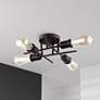 1_Nebraska 15" Wide Espresso 4-Light Ceiling Light
