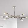 1_Nebraska 17" Wide 10 Light Horizontal Burnished Chrome Pendant