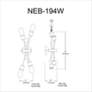 3_Nebraska 19" High Espresso 4-Light Wall Sconce more views
