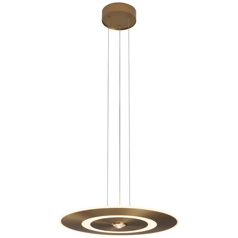 Image 1 Nebula 21.5" Antique Brass Pendant