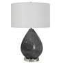4_Nebula Black and White Speckled Glaze Ceramic Table Lamp more views
