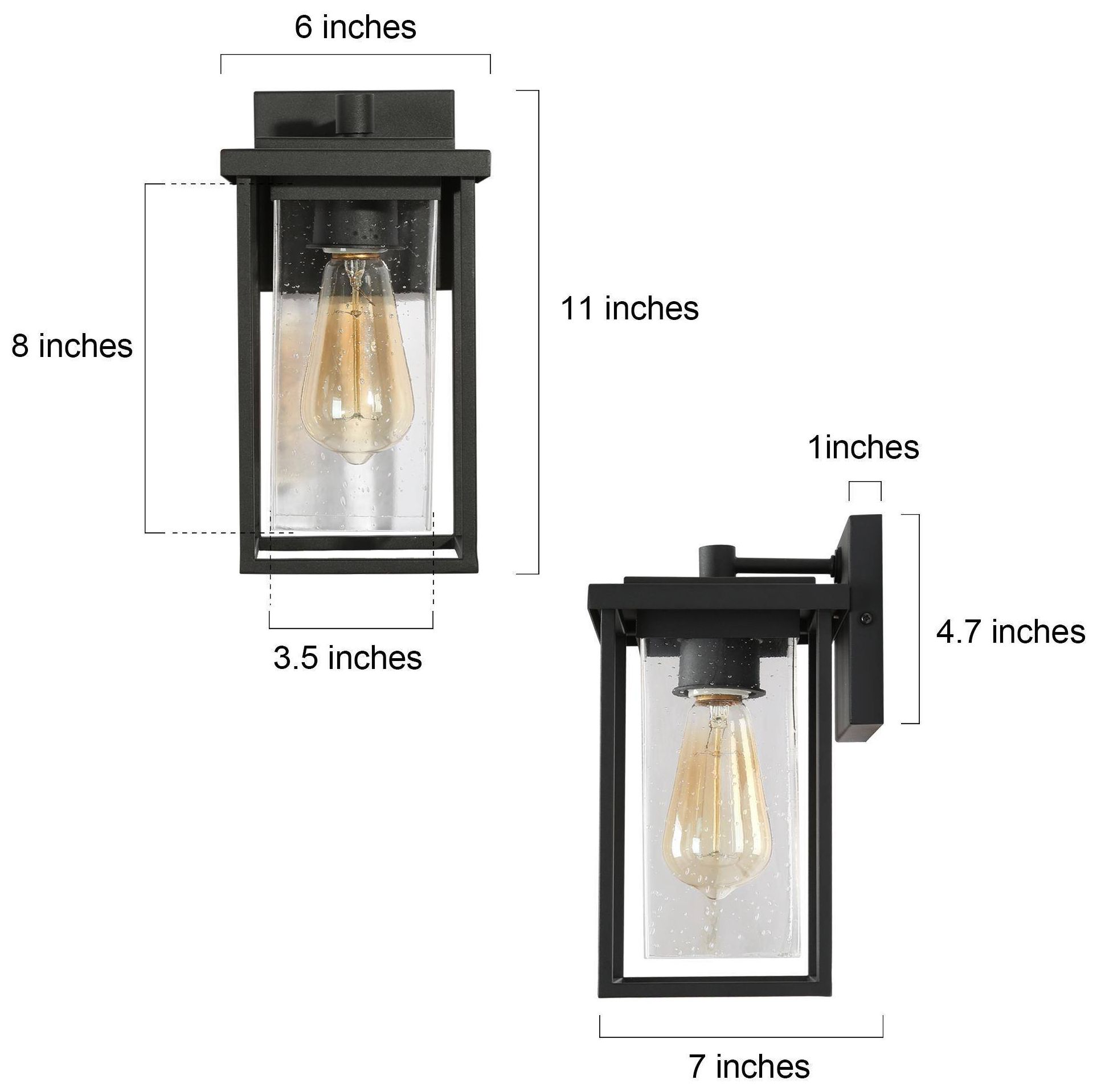 Image 2 Nechulcx 1-Light Black Outdoor Wall Lights - Made to Order more views