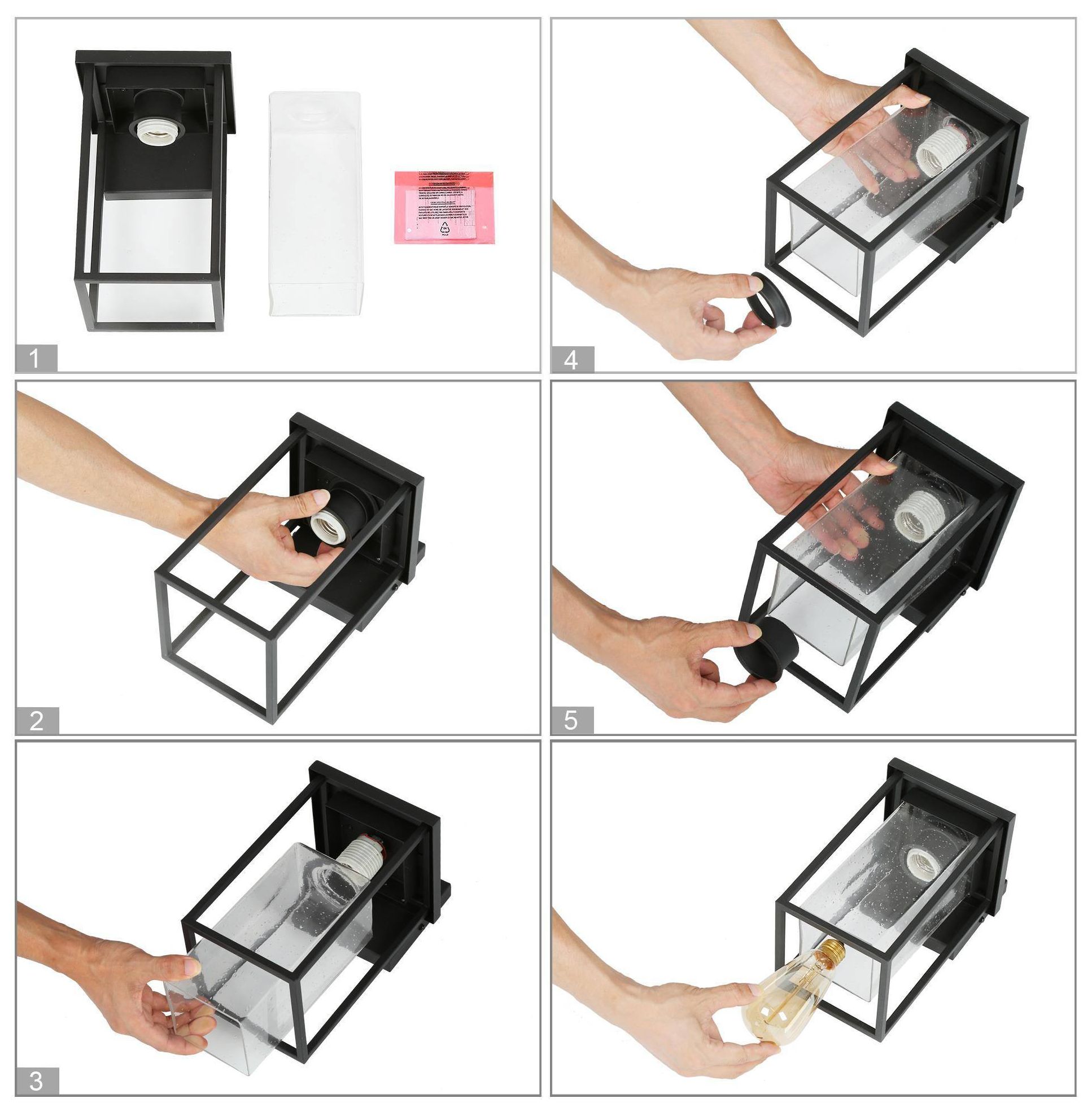 Image 7 Nechulcx 1-Light Black Outdoor Wall Lights - Made to Order more views