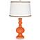 Nectarine Apothecary Table Lamp with Twist Scroll Trim