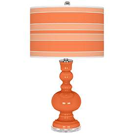 Image1 of Nectarine Bold Stripe Apothecary Table Lamp