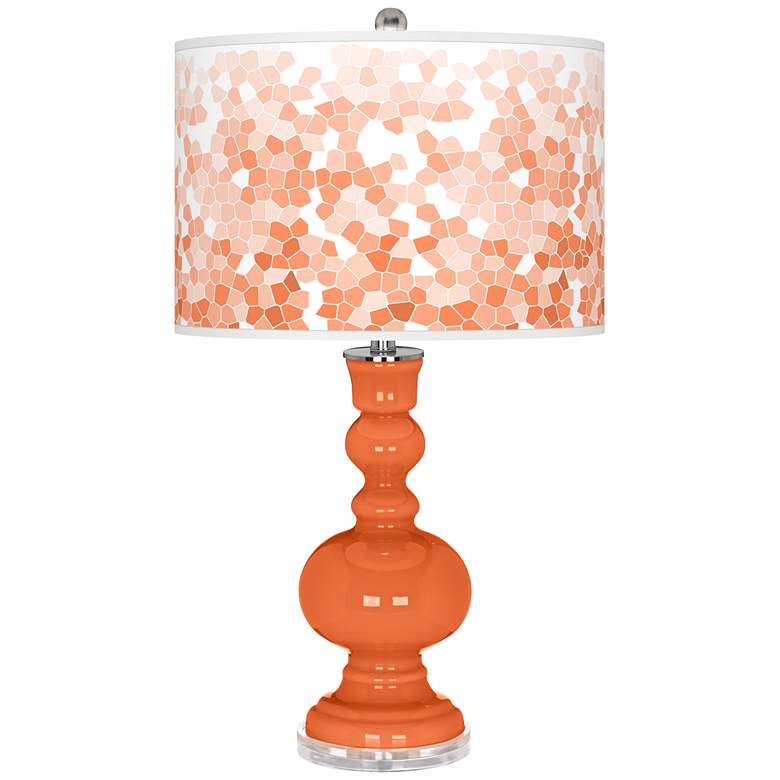 Image 1 Nectarine Mosaic Giclee Apothecary Table Lamp