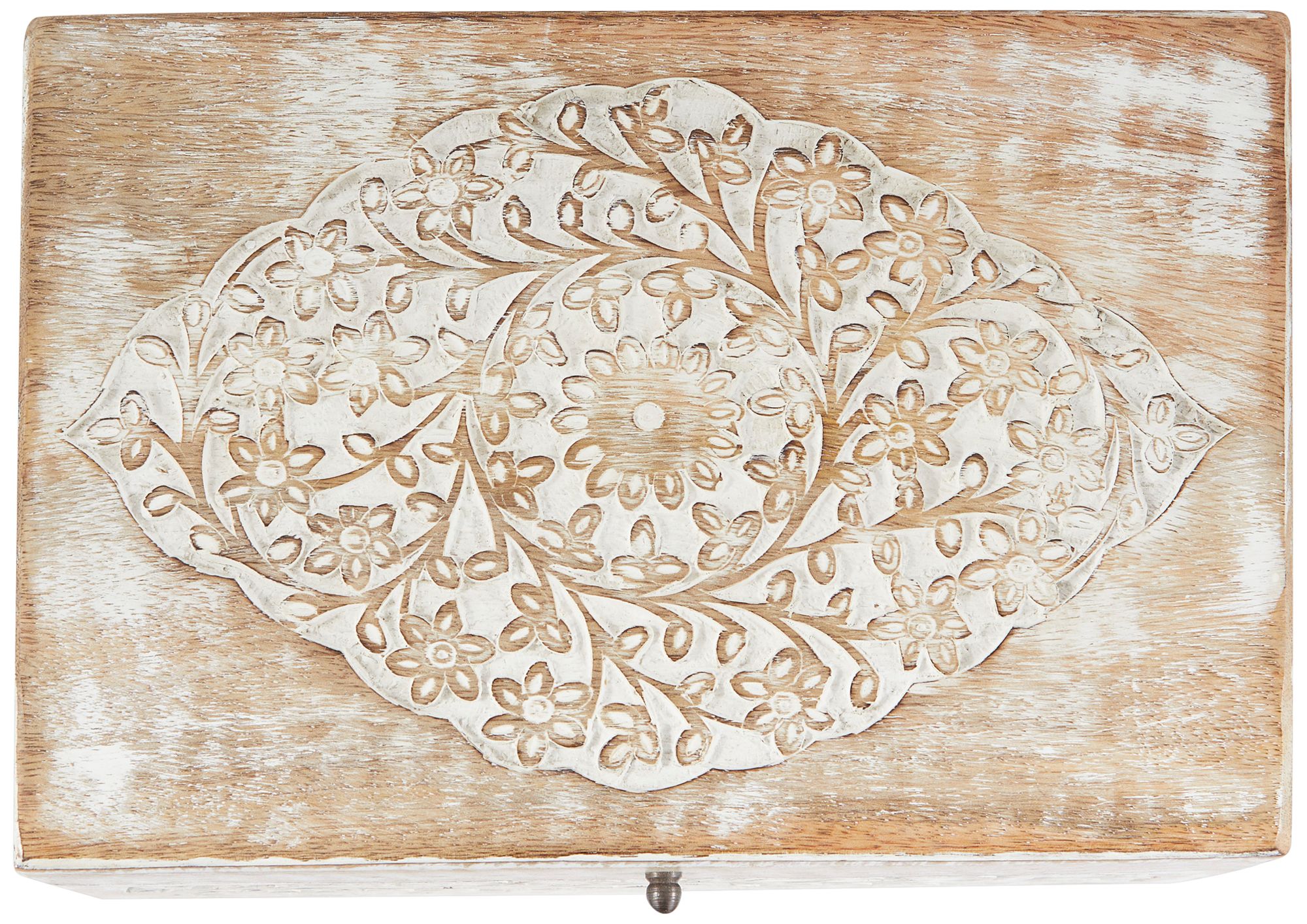 Image 4 Neera Distressed Brown Wood Decorative Boxes Set of 3 more views