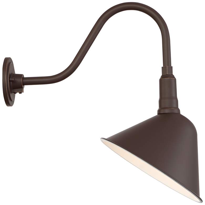 Image 5 Neihart 18 1/4" High Rustic Bronze RLM Wall Sconce more views