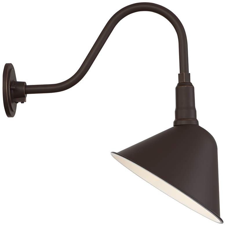 Image 6 Neihart 18 1/4" High Rustic Bronze RLM Wall Sconce more views