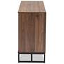 7_Neil 59" Wide Walnut Brown Wood 3-Door Sideboard Buffet more views
