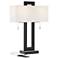 Neil Modern Metal Table Lamp with USB Port