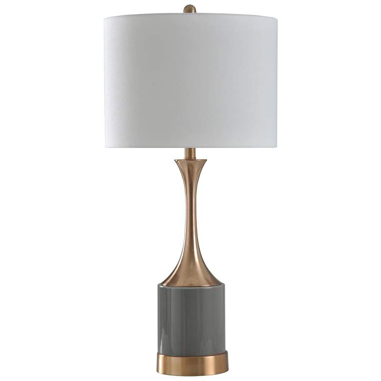 Image 1 Neilson Table Lamp - Copper,Grey - Heavy White
