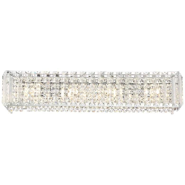 Image 4 Neive 24" Wide Chrome and Crystal LED Bath Light more views