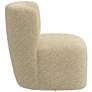 4_Neko Milano 28" Wide Modern Buff Fabric Swivel Accent Chair more views