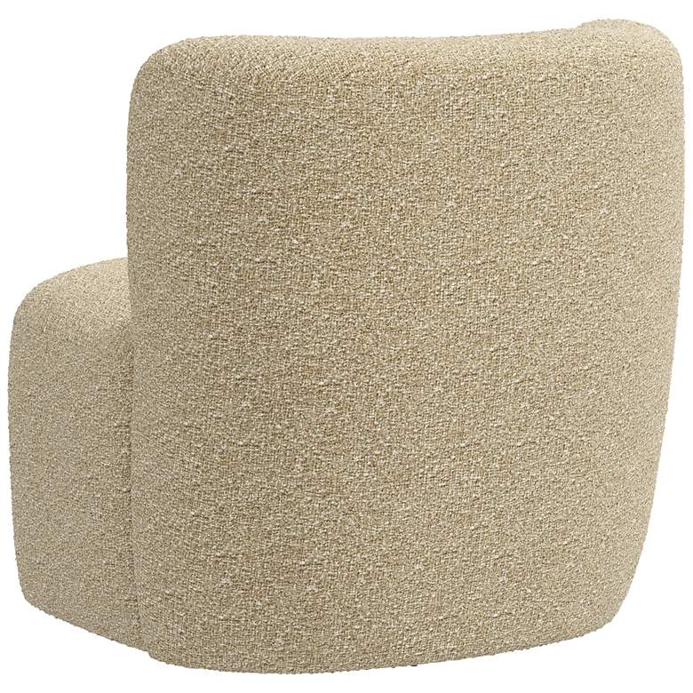 Image 5 Neko Milano 28" Wide Modern Buff Fabric Swivel Accent Chair more views