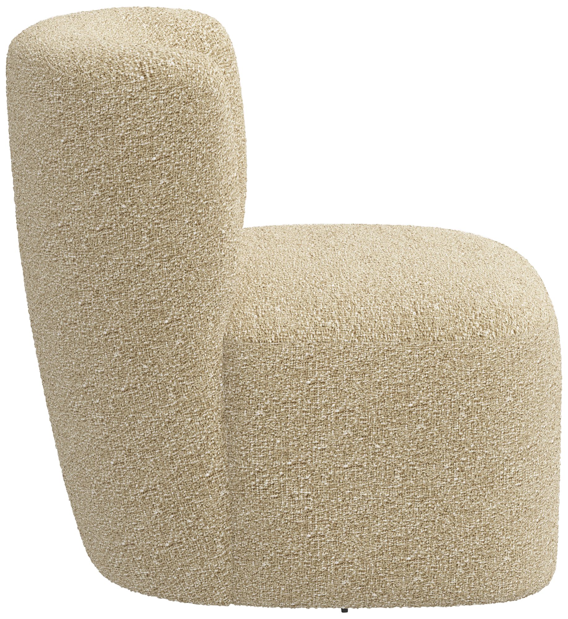 Image 4 Neko Milano 28" Wide Modern Buff Fabric Swivel Accent Chair - Made to Order more views