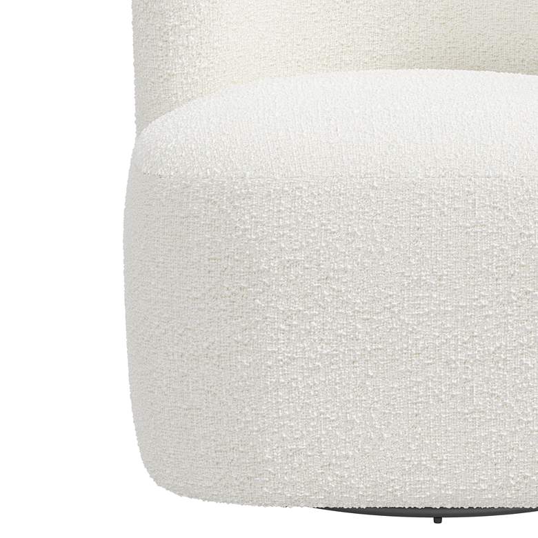 Image 2 Neko Milano Snow Fabric Swivel Accent Chair more views