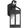 Nelli 15 3/4"H Textured Black Lantern Outdoor Wall Light