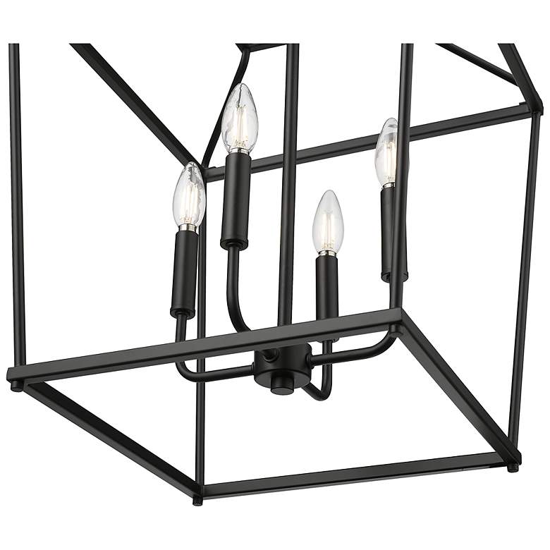 Image 3 Nellita 16" Wide 4-Light Pendant in Matte Black more views