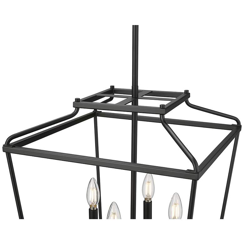 Image 4 Nellita 16" Wide 4-Light Pendant in Matte Black more views