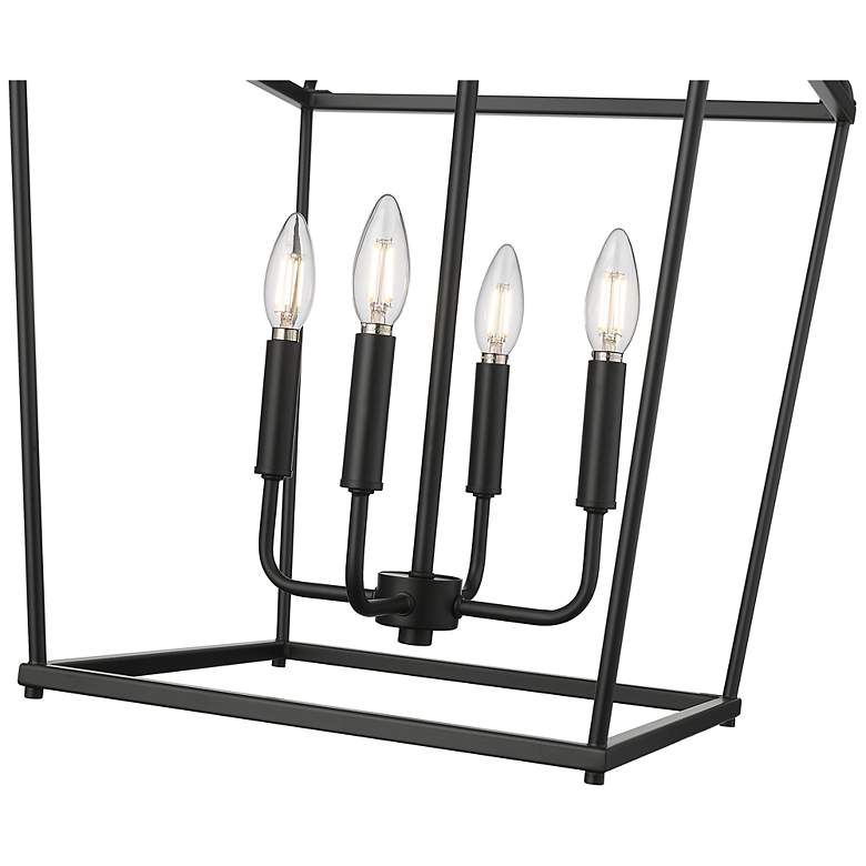 Image 5 Nellita 16" Wide 4-Light Pendant in Matte Black more views