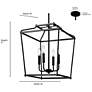 7_Nellita 16" Wide 4-Light Pendant in Matte Black more views
