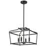 1_Nellita 16" Wide 4-Light Pendant in Matte Black