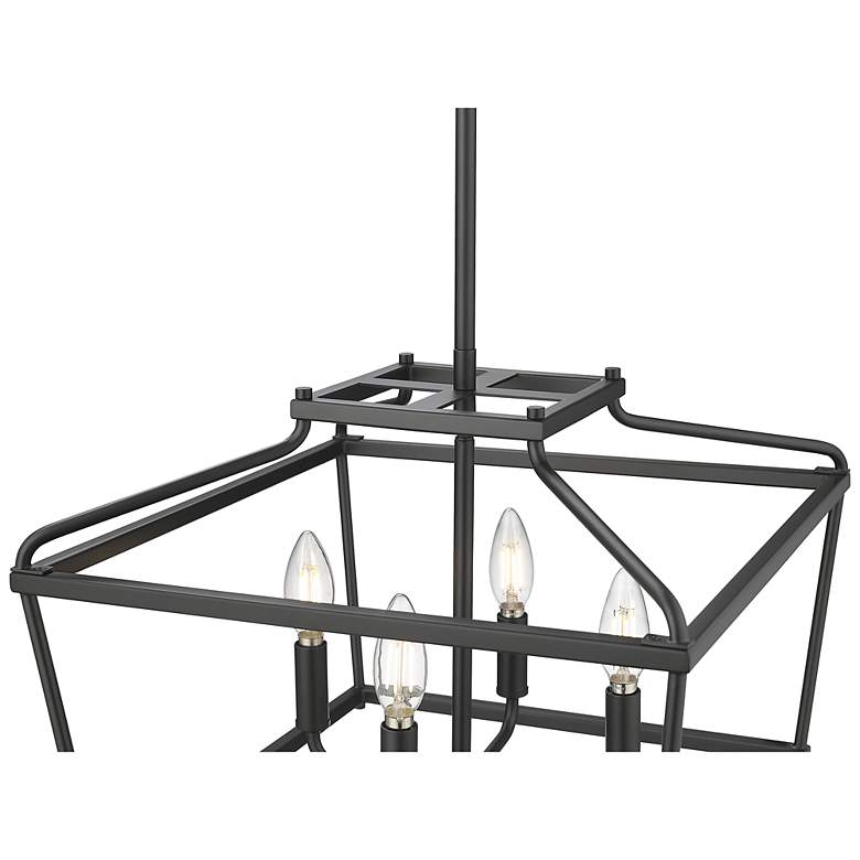 Image 4 Nellita 16" Wide 4-Light Pendant in Matte Black more views