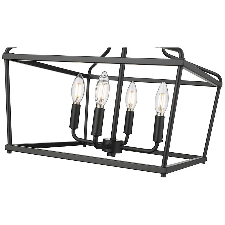 Image 5 Nellita 16" Wide 4-Light Pendant in Matte Black more views