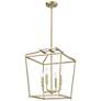 1_Nellita 16" Wide 4-Light Pendant in Vintage Brass