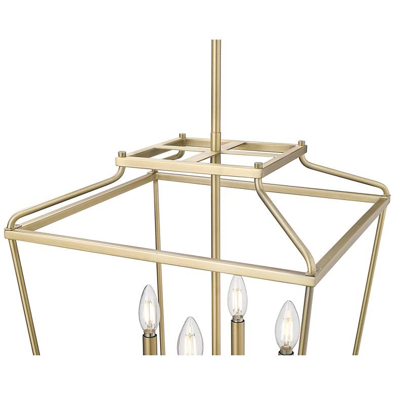 Image 4 Nellita 16" Wide 4-Light Pendant in Vintage Brass more views