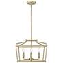 2_Nellita 16" Wide 4-Light Pendant in Vintage Brass more views