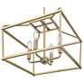 3_Nellita 16" Wide 4-Light Pendant in Vintage Brass more views