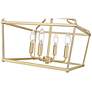 5_Nellita 16" Wide 4-Light Pendant in Vintage Brass more views