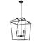 Nellita 18" Wide 5-Light Pendant in Matte Black