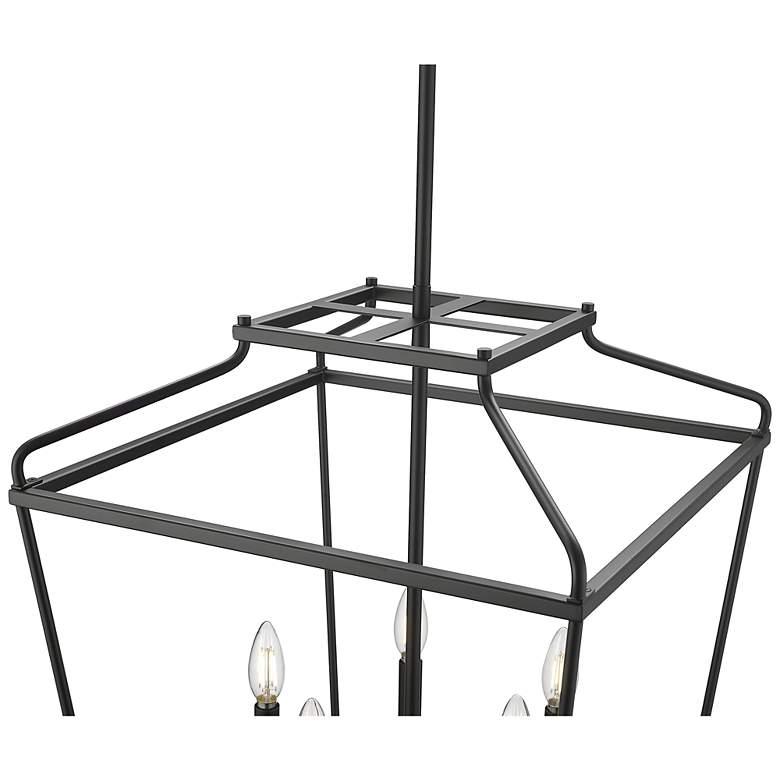 Image 4 Nellita 18" Wide 5-Light Pendant in Matte Black more views